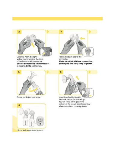 Kit de Piezas de Repuesto Medela Freestyle - Conectores y Membranas