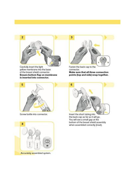 Kit de Piezas de Repuesto Medela Freestyle - Conectores y Membranas