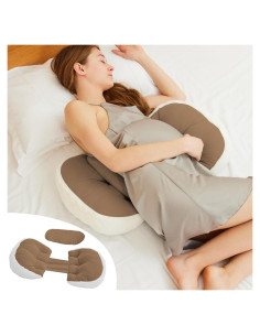 Almohada de Maternidad YZCCtixi Marrón 65x38 cm Suave