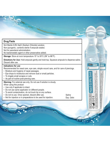 Ampollas Salinas Shusher Care 20x5ml - Solución Isotónica