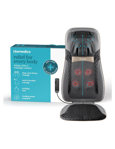 Cojín de Masaje Shiatsu HoMedics Elite II con Calor