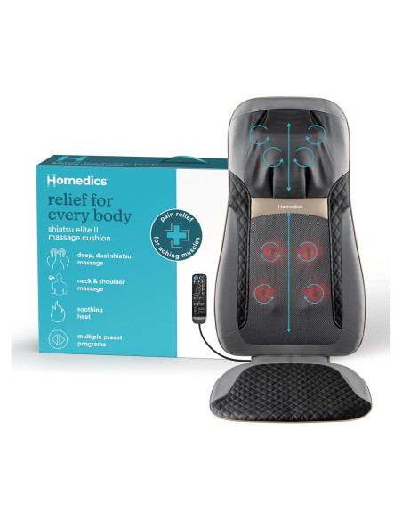 Cojín de Masaje Shiatsu HoMedics Elite II con Calor