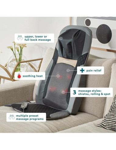 Cojín de Masaje Shiatsu HoMedics Elite II con Calor