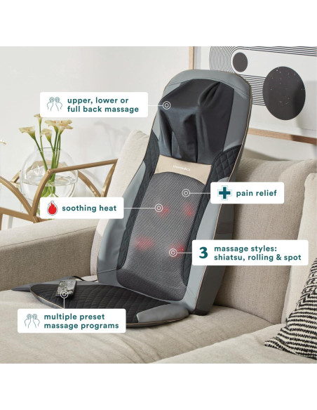 Cojín de Masaje Shiatsu HoMedics Elite II con Calor