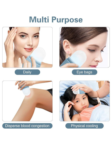 Rodillo de Hielo Facial Bestmemories - Cuidado de Piel, Negro