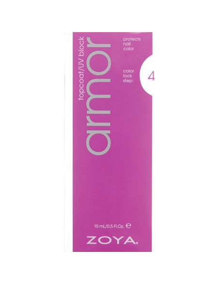Top Coat ZOYA Armor 14.79 ml - Brillo y Protección Uñas