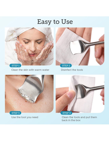 Kit de Herramientas para Remover Puntos Negros LitBear - Acero Inoxidable