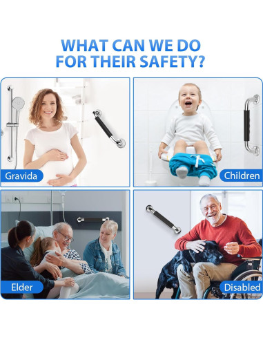 Paquete de 2 barras de agarre Gotega 30 cm antideslizantes