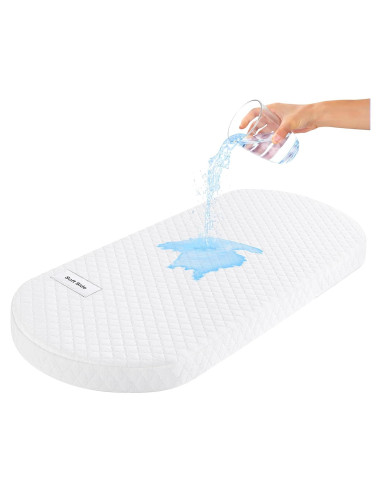 Colchón Ovalado para Cuna Pro Goleem 76.2x38.1cm Espuma Memoria