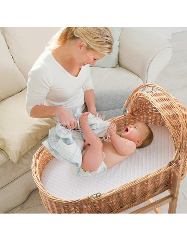 Colchón Ovalado para Cuna Pro Goleem 76.2x38.1cm Espuma Memoria