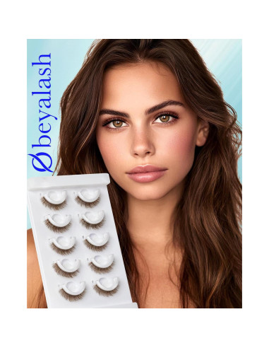 Pestañas Postizas Autoadhesivas Reutilizables Obeyalash 5 Pares