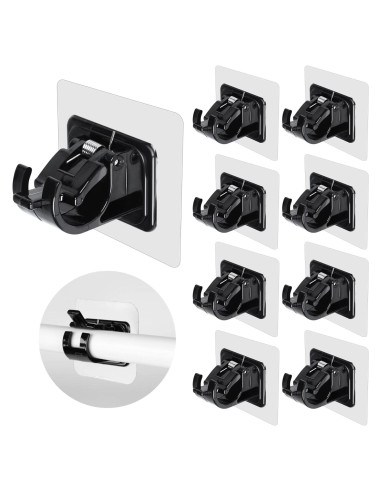 Soportes Adhesivos para Varillas de Cortina Lightarea 8 Pcs