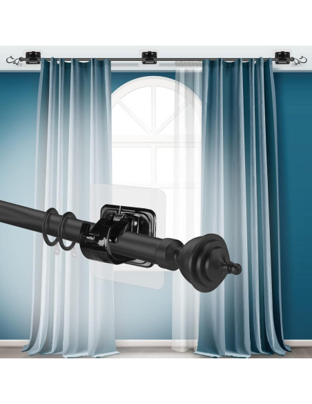 Soportes Adhesivos para Varillas de Cortina Lightarea 8 Pcs