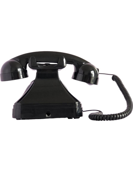 Teléfono de Casa Retro TelPal 3011 Negro Corded Analógico Teléfono de Casa Retro TelPal 3011 Negro Corded Analógico