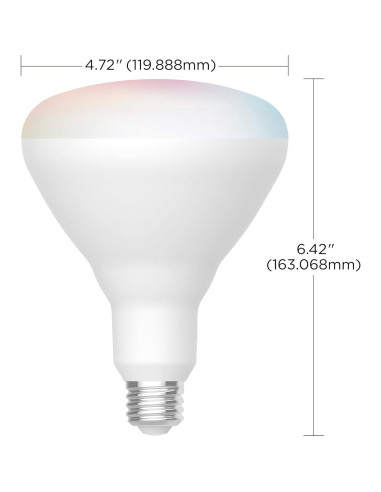 Bombilla LED inteligente Satco Starfish BR40 12W RGB 2700K-5000K