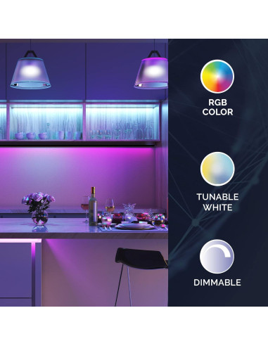 Bombilla LED inteligente Satco Starfish BR40 12W RGB 2700K-5000K