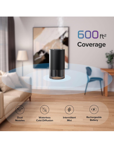 Difusor de Aceite Esencial Airversa Scenta DUO Metal Negro