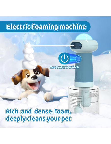 Dispensador Eléctrico de Champú para Perros Coocake BBJ Azul Dispensador Eléctrico de Champú para Perros Coocake BBJ Azul