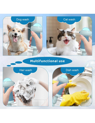 Dispensador Eléctrico de Champú para Perros Coocake BBJ Azul