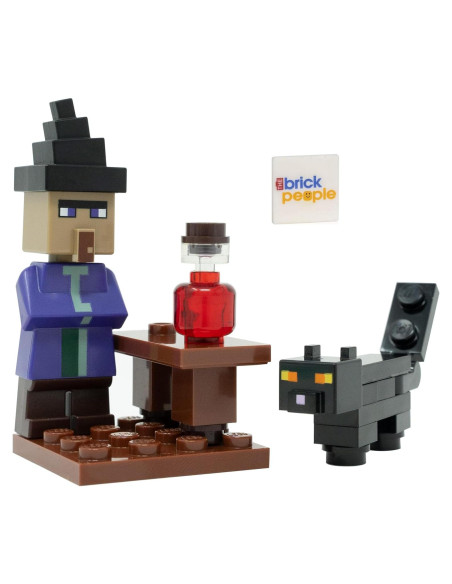LEGO Minecraft Mini Set Bruja con Gato Negro y Poción LEGO Minecraft Mini Set Bruja con Gato Negro y Poción