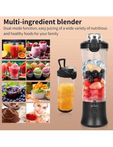 Batidora Mini Portátil VKYOZVA 600ml Inalámbrica USB-C