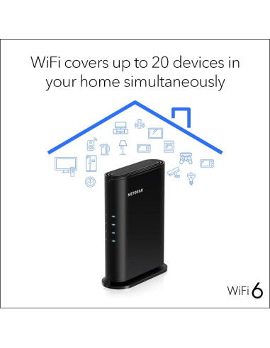 Router NETGEAR R6700AX WiFi 6 AX1800 1.8 Gbps 139 m