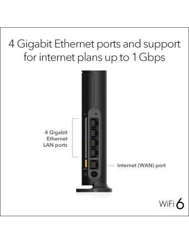 Router NETGEAR R6700AX WiFi 6 AX1800 1.8 Gbps 139 m