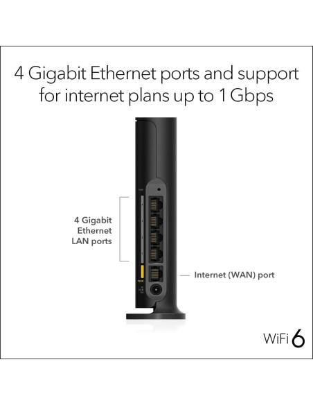 Router NETGEAR R6700AX WiFi 6 AX1800 1.8 Gbps 139 m
