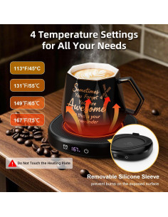 Calentador de Tazas Eléctrico Bsigo con Taza Cerámica 414ml 2