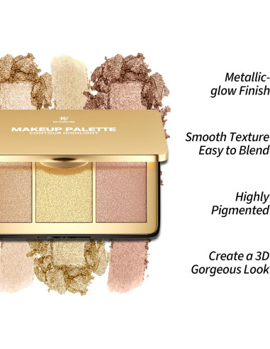 Paleta de Iluminador Multiusos FV 9.62g - Acabado Metálico