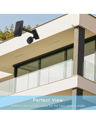 Soporte de Montaje en Pared HOLACA para Panel Solar Arlo - Negro