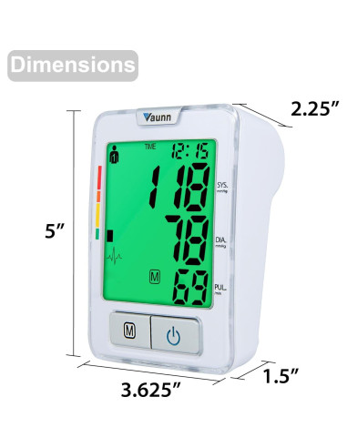Monitor Automático de Presión Arterial Vaunn Medical Grande 32-52 cm