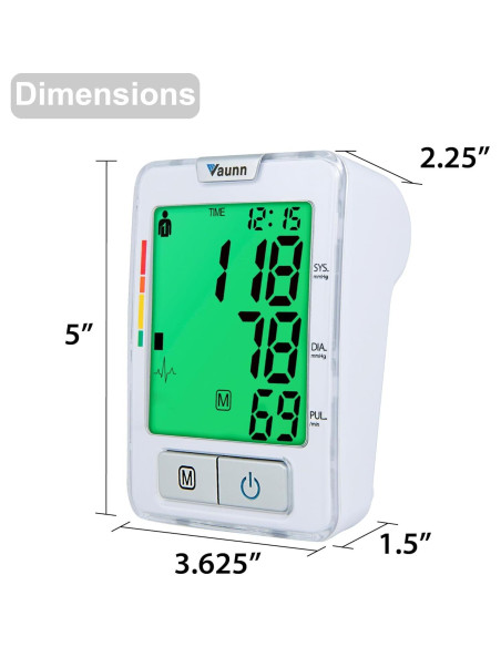 Monitor Automático de Presión Arterial Vaunn Medical Grande 32-52 cm