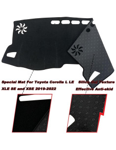 Cubierta de tablero KEEGTBOX para Toyota Corolla Sedan 2019-2022 2