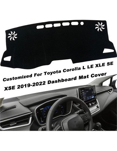 Cubierta de tablero KEEGTBOX para Toyota Corolla Sedan 2019-2022