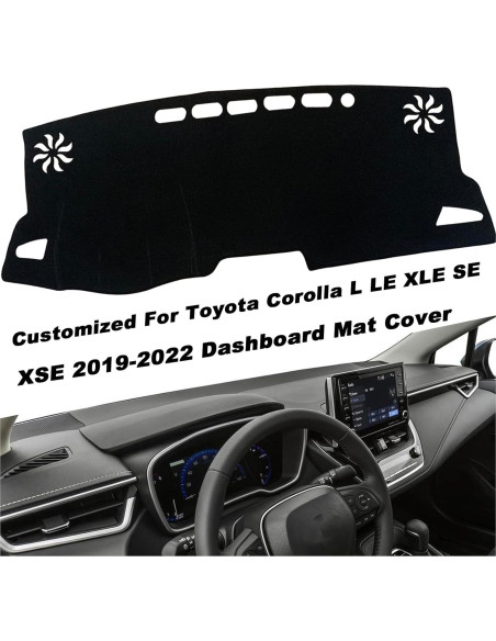 Cubierta de tablero KEEGTBOX para Toyota Corolla Sedan 2019-2022