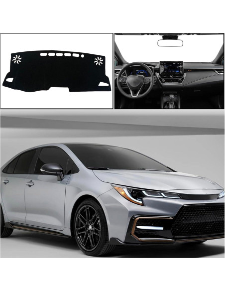 Cubierta de tablero KEEGTBOX para Toyota Corolla Sedan 2019-2022