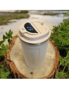 Taza de Café Inteligente con Pantalla Digital 380ml Acero Inoxidable 2