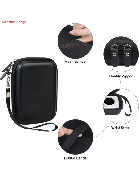 Funda de Transporte Elonbo para Etiquetadora Phomemo D30/D35 - Negro