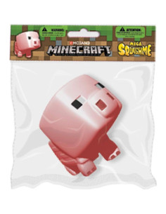 Minecraft Cerdo Rosa Mega SquishMe - Juguete Antiestrés 15.24 cm 2
