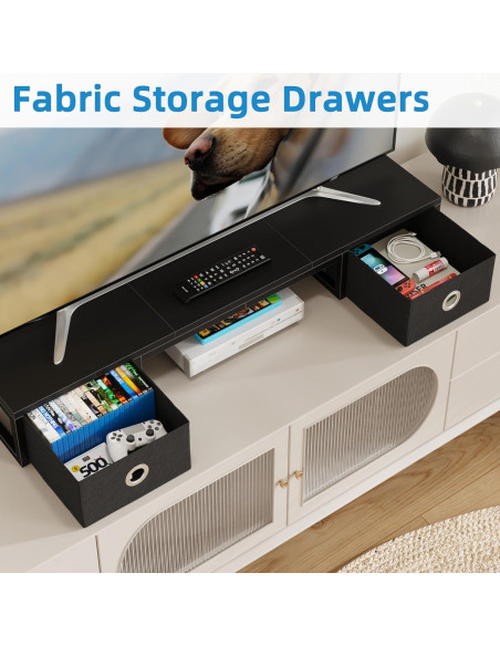 Riser Elevador de TV Negro YAOHUOO 32-60" con Cajones