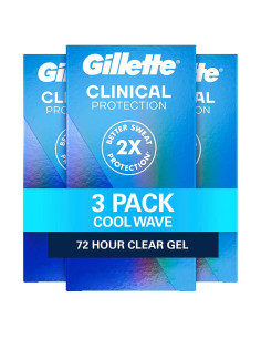 Desodorante Antitranspirante Gillette Clinical 3x1.6oz Onda Fresca