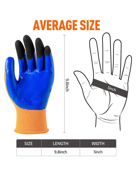 Guantes Aislantes 400V Naranja - Impermeables y Antideslizantes