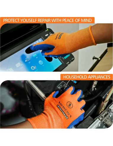 Guantes Aislantes 400V Naranja - Impermeables y Antideslizantes