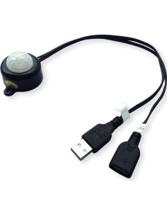 Interruptor PIR Weisuán-Tuodi 5V USB para Luz LED - Negro 2