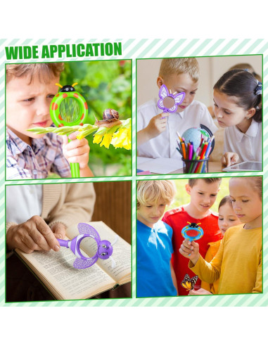 Lupa de Insectos para Niños TORINALITAL 3 Pcs Colorida 16.5 cm