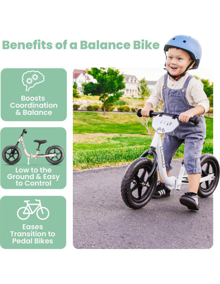 Bicicleta de Equilibrio Plegable Zoomies 12" para Niños 2-5 Años