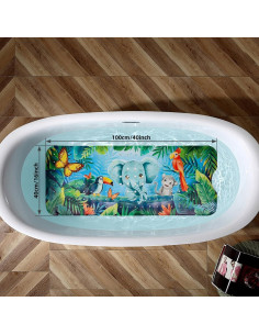 Alfombrilla de Baño Antideslizante REETUAL Selva 101.6x40.6 cm 2