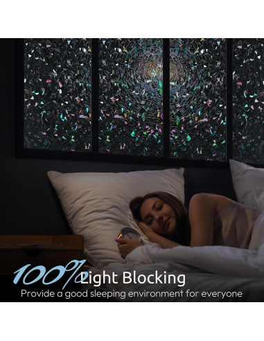 Película de Privacidad para Ventanas rabbitgoo 30x200cm Negra