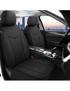 Funda de Asiento Impermeable CAROMOP para 2 Asientos Delanteros 2